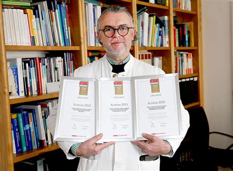 Auszeichnung für Prof. Dr. Kolberg als Top-Arzt