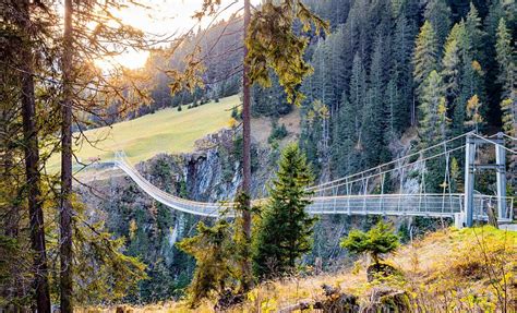 Die Hängebrücke in Holzgau