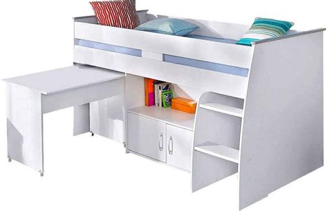 Ein multifunktionales Hochbett mit integriertem Schreibtisch und Stauraum