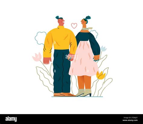 Illustration eines Paares, das sich gegenseitig stützt und tröstet.