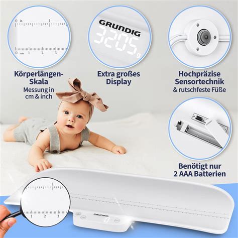 Elektrische Babywaage mit Neugeborenem
