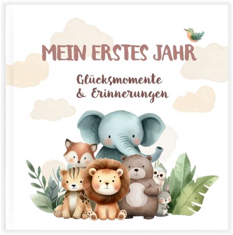 Beispiel für einen personalisierten Meilenstein-Druck für das erste Lebensjahr