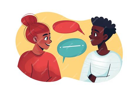 Illustration einer Gruppe von Menschen, die sich unterstützend unterhalten