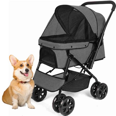 Detailaufnahme eines Reisebuggys mit großem, leicht zugänglichem Einkaufskorb und integrierten Taschen